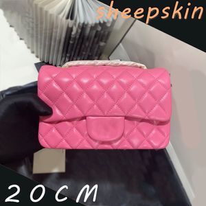 Дизайнерские сумки по скрещиванию сумки для плеч сумок роскошные кошелек женщин розовый мини -кошелек 20 см 10а кувца