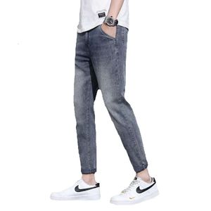 Jeans maschile alenaria primavera/estate 2023 Nuovo marchio alla moda versatile Harlan pantaloni a 9 punti pantaloni casual maschile