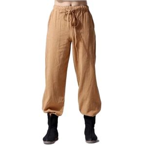 Sweatpants Spring and Summer Men's Cotton Linen Trousers Casual Pants Elastic Loose Linen Trousers Big Size M5xl 6xl Harem Pants Man Black