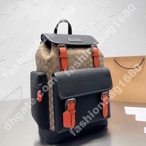 Duffel Bags New Hot designer backpack men and women fashion backpack book bag classic old flowers Drawstring clip open and close jacquard leather schoolbag backpack