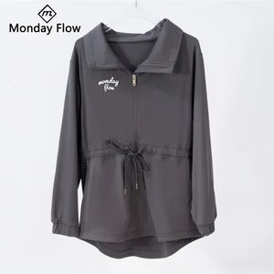 Monday Flow Womens Golf Jacket Lätt vindbrytare damer Sportkläder Långärmad rockar Vindtäta kläder 240228