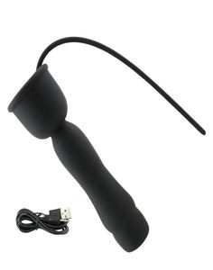 10-скоростной уретральный вибратор для головки упражнений, звуковой катетер, мужская мастурбация, силиконовый расширитель, пробка для пениса, эротические секс-игрушки для мужчин1358033