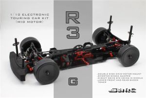 CARS SNRC 120002 R3G 1 /10 1:10 RC CAR RCモデル標準ガラスファイバーセンター電気室フレーム4WD