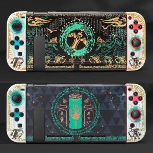 ケース新しいNintendスイッチハードPC保護ケースカバーシェルシェルセットNintendo Switch Console for Joy Con Controllers Decal Accessories