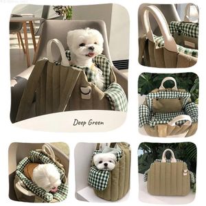 Dog Carrier Pet Bag Portable And Comfortable Travel Large Space Handbag Winter Warm Removable Velvet Accessories Para Perros