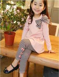 Children girls outfits set long sleeve Blouse shirtstriped pants baby girl039s suit kids fashion sets spring autumn clothing C2380554