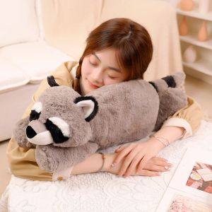 Yastıklar 4565cm Güzel Sloth Raccoon Peluş Oyuncak Dolgulu Hayvan Yumuşak Timsah Yastık Yastık Peluş Ya Toys Çocuklar İçin Kızlar Hediye Deco