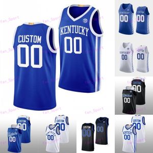 Kentucky Wildcats Basketball Jersey NCAA College Antonio Reeves Rob Dillingham Tre Mitchell D.J. Wagner Reed Sheppard Edwards Thiero Bradshaw Tshiebwe Clarke Maxey