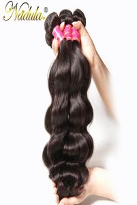 ナドゥラ髪ブラジルのボディウェーブヘア100人間の織りは束の長さを混ぜることができますノンレミーウェフト830インチナチュラルカラー6709472