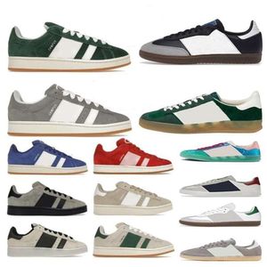 OG Sapatos de Luxo Campus 00s Camurça Verde Escuro Nuvem Maravilha Branco Dia dos Namorados Semi Lúcido Azul Ambiente Céu Gazela Homens Mulheres Treinador Sapato Casual