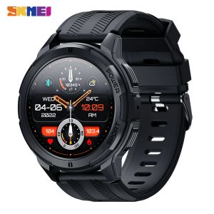 Relógios SKMEI 410mAh AMOLED Smartwatch 1,43 polegadas 1ATM à prova d'água monitor de frequência cardíaca pedômetro Bluetooth chamada relógio inteligente para Android iOS