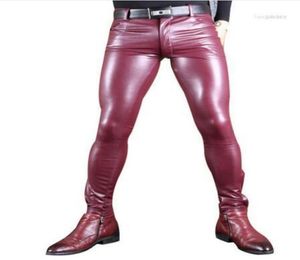 Men039S Pants Men039S Sexiga män Faux Leather Pu Matt Shiny Pencil Rollmjukt mager gay tjock varm tätt slitage plus storlek 1006687799