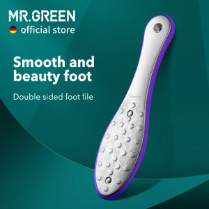 ツールMr.Green Pedicure Foot Care Tools Foot File Rasps Callus Dead Skin Remover Professional Stainless Steelダブルサイドファイル