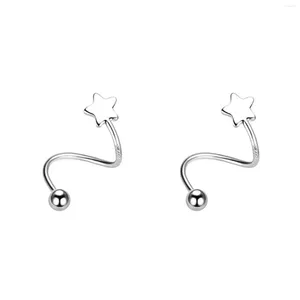 Studörhängen 1Pair Piercing Fashion Jewelry Earring Easy Wear Party Par för kvinnor Män Enkel klä upp hjärtstjärna elegant