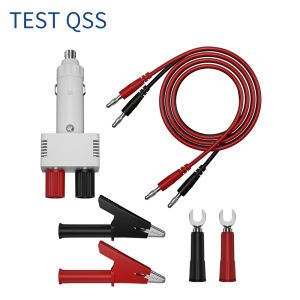 Controla o QSS Car Cigarette Cigarte Plug Power Cable Kit Cigarette Adapter Splitter 1 a 2 soquetes plugue masculino ao soquete feminino