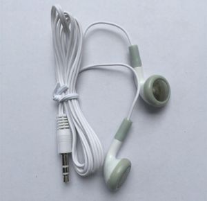 Cheapest Disposable Earphone Low Cost Earbuds 35mm music Headphone Headset mp3 mp4 For apple nano iphone cell phone3351345