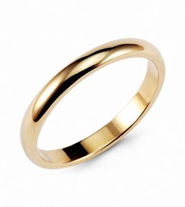FebruariFrost Brand Vintage Gold Color Classic Tungsten Ring 3mm Classic Wedding Rings Band Comfort Fit Nyaste Fashion Infinity JE3568864