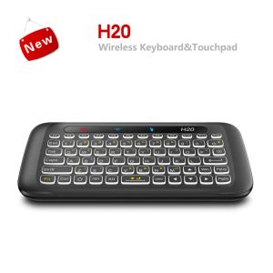 Tastaturen 2.4 GHz Backbeleuchtung drahtloser Tastatur IR Leaning Fernbedienungs -Touchsbildschirm Touchpad Tastatur Wireless farbenfrohe LED für Smart -TV -Box