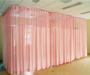 Cortinas à prova de fogo de cor sólida para hospital, cortina divisora de quarto para loja de beleza, bem-estar, casas 2542028