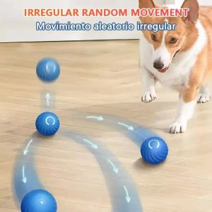 Brinquedos 1/2 pçs bola de brinquedo do cão inteligente automático eletrônico treinamento interativo brinquedo do animal de estimação bola em movimento recarregável bola de rolamento ativo para o cão