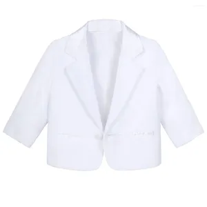 Giacche Neonati maschi Battesimo Blazer Infantile Battesimo Bianco Gentiluomo Bambini Giacca da abito formale Cerimonia del partito Pografia Smoking 1 Pz