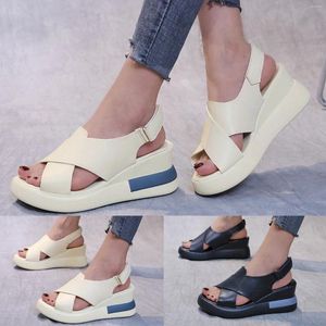 S Sandals Fashion Womens Treptible Up Shoes Slight Soled Wedges Casal Fahion Women Women Windge Caual
