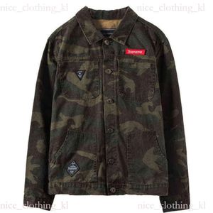 Tasarımcı Ceket Superme Gençler Erkekler Japon iş giysisi ceket Kore Camoflage gevşek genç siyah denim ceket erkekler rahat en iyi kıyafetler c62