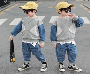 Luxury Clothing Sets 2022 Cool Spring Autumn Children039s Clothes Set Boys Sweatshirts Pants 2pcs Set Kids School Beach Costume8338145