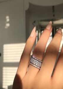 البرونزية الزركونيوم inlaid lady039s شخصية الاتجاه الخاتم المجوهرات diamond4558902