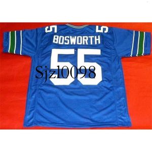 Sj98 sjzl Custom Men Youth women BRIAN BOSWORTH Football Jersey size s-5XL or custom any name or number jersey