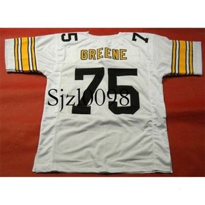 SJ98 SJZLカスタムメンズユース女性Joe Greene Football Jersey Size S-5XLまたはカスタム任意の名前または番号ジャージー