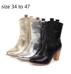 Western cowgirl boots fashion luxury designer women shoes winter boots ankle booties size 34 To 42 To 471554147