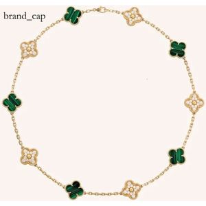 Vanclef Bracelet 10 Diamond Designer Jewelry Clover Brand Fashion Cleef High Quality Gold Designer Necklace For Women's Jewelry High Quality Vanclef Necklace c60e