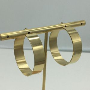 2019 Nuovo arrivo in oro bianco 18k Orecchini a cerchio placcato per orologi per la moda FAY FAY FASHIO Big Circle Earring Stud5187971