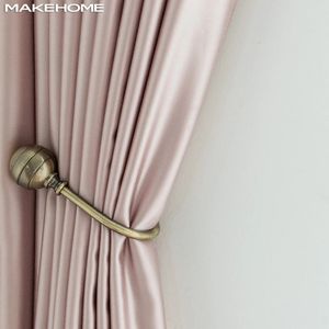 MAKEHOME Milky Touch feeling Solid Modern Curtains for Bedroom Living Room Blinds Faux Silk Window Curtain Custom Size Pannel 240529