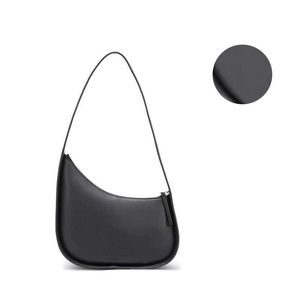 THE ROW Crescent Bag Half Moon Bag Kendou Same style Cowhide Underarm One Shoulder Small and Unique Designer Handheld Crescent Bag