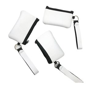 Altri accessori di moda neoprene mini borse per il supporto per la carta d'identità dell'accessorio per il portafoglio per cletlet per donne sublimazione blank bianco co dhdmo