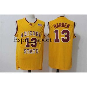 T9 13 James Harden Arizona State Throwback Retro College Basketball Jersey Stitched Top quality embroidery