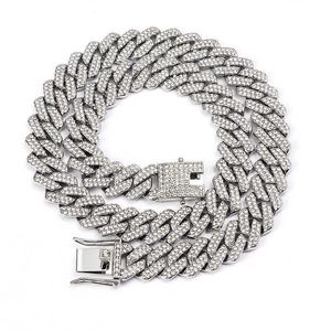 Pendant Necklaces 14mm Diamond Full Fashionable Hip-hop Chain Cuban Necklace