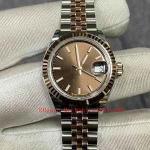 Women's Automatic Machinery High Quality Luxury Watch 2236 Movement Swivel in Double Button Lock Double Waterproof System 28MM Rose Gold Watch Strap