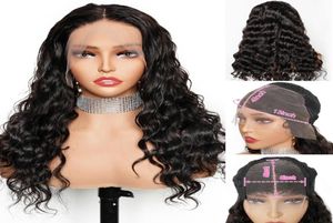 1228 polegadas de onda profunda de onda profunda peruca frontal para mulheres Cabelo humano virgem brasileiro 13x4 hd hd renda transparente peruca frontal prepluc8602674