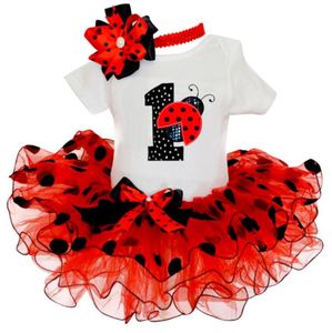 Bebê 1º primeiro aniversário recém -nascido fantasia fantasia vestido infantil para roupas de menina vestidos de batismo8518232