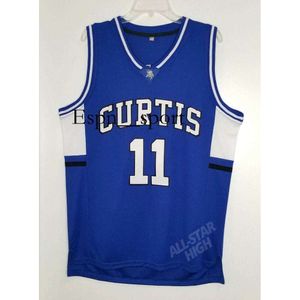 T9 #11 Isaiah Thomas High School Basketball Jersey Curtis Trowback Abbigliamento da fan sport retrò personalizzato Jersey