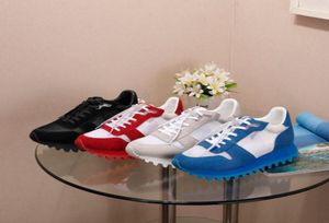 Männer Casual Shoes Fashion Show Runner Sneakers Echte Leder Männer Schuhe Frauen Sportschuhe Größe 44 Original -Logo mit Box9415651