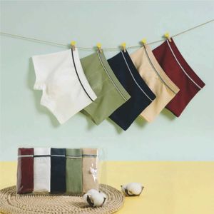 Panties Childrens underwear cotton boys and teenagers boxer shorts 5 packs Y240528