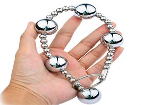 BDSM Sex Toys Anal Plug Anal Massage Butt Plug Stainless Steel Anal Balls Beads Chain Plug Fetish Masturbation Sex Products For Wo8862565