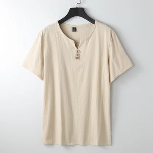 メンズTシャツプラスサイズ大型特大のTシャツリネン半袖ティーシャツ男性夏の男性Tシャツビッグサイズ5xl 6xl 8xl 9xl 240601