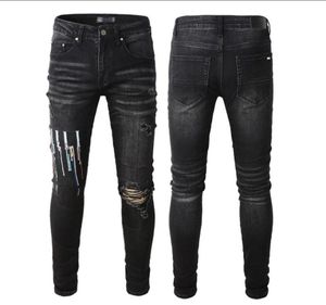 22SS Designer Jeans Mens Denim Pants Holes Fashion Brouser US Size 2840 Hip Hop breansed shipper for male to3974138