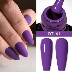 Spotkaj się z Purple Red Color Poliska do paznokci jesień zima półprzewodnikowy lakier do manicure zanurzoną sztukę 240528
