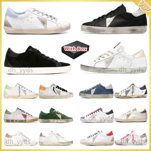 Designer Shoes Golden Women Super Star Brand Men New Release Italy Sneakers Sequin Classic White Do Old Dirty Casual Shoe Lace Up Woman Man 36-46